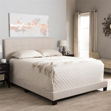 Load image into Gallery viewer, Baxton Studio Brookfield Grid-Tufting Bed Beige/King
