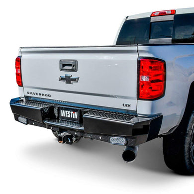 Westin 58-341155 HDX Bandit Rear Bumper fits 2015-2019 Silverado Sierra 2500 3500