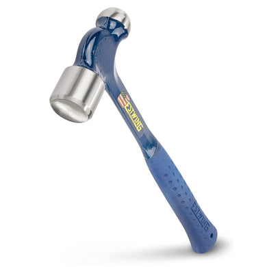 ESTWING Ball Peen Hammer - 32 oz Metalworking Tool with Forged Steel Construction & Shock Reduction Grip - E3-32BP