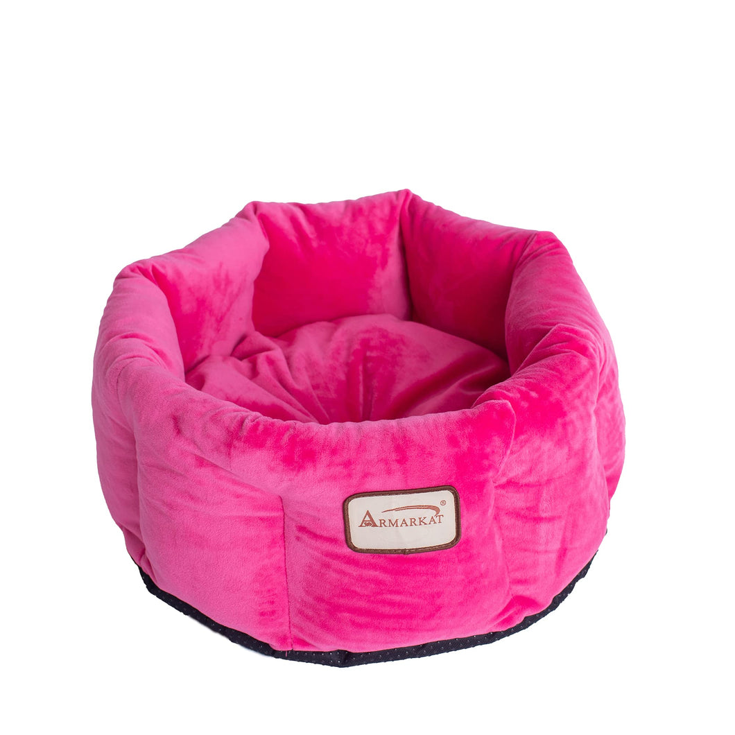 Armarkat C03CZH Cozy Pet Bed 15-Inch Diameter, Pink