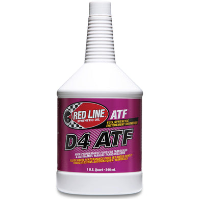 Red Line 30504 D4 Synthetic Automatic Transmission Fluid (ATF) - 1 Quart (12 Pack)