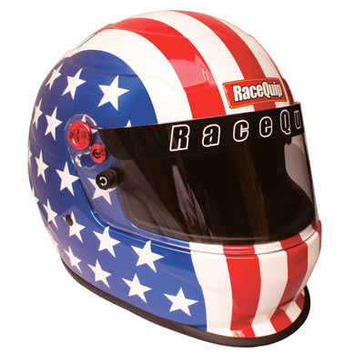 RaceQuip Full Face Helmet PRO20 Series Snell SA2020 Rated America Graphic X-Large 276126