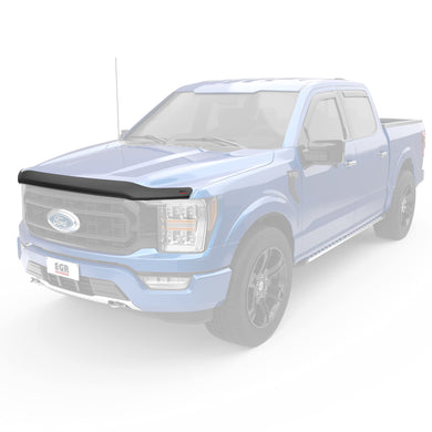 EGR SuperGuard 303585 - Matte Black Acrylic Hood Guard - Compatible with Select 2021-2024 Ford F-150 Series Trucks