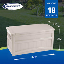 Load image into Gallery viewer, Suncast DB7000W Indoor/Outdoor Storage Container, Taupe
