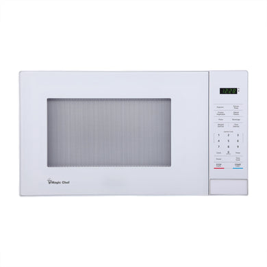 Magic Chef 1000 Watt Compact Small Microwave Oven, White