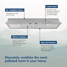 Load image into Gallery viewer, Broan- NuTone BBN1303SS Custom Built Insert with 2-Speed Exhaust Fan and Light, 300 Max Blower CFM, Stainless Steel, 30-Inch Range Hood Power Pack
