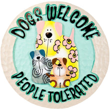 Load image into Gallery viewer, Spoontiques Dogs Welcome Stepping Stone
