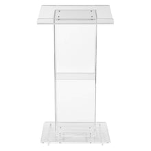 Load image into Gallery viewer, Oklahoma Sound 401S Acrylic Lectern with Shelf, Clear
