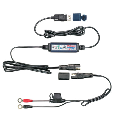 Optimate Tecmate USB O-108 KIT, Smart 3300mA in-Line USB Charger with Sleep Mode and Vehicle Battery Controller.