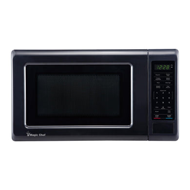 Magic Chef MC77MB Countertop Microwave Oven, Small Microwave for Compact Spaces, 700 Watts, 0.7 Cubic Feet, Black