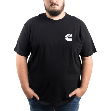 Cummins Men's Standard Short Sleeve T-Shirt, Black, Extra Large