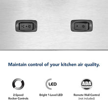 Load image into Gallery viewer, Broan- NuTone BBN1303SS Custom Built Insert with 2-Speed Exhaust Fan and Light, 300 Max Blower CFM, Stainless Steel, 30-Inch Range Hood Power Pack

