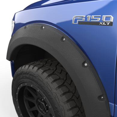 EGR BLF1012-Baseline Fender Flare Set Compatible with Select 2021-2024 Ford F-150 Series Trucks - Textured ABS Construction with Bolt-on Look