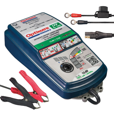 Optimate Lithium 4s 10A, TM275v2, 10-Step 12.8V 10A High Performance Battery Saving Charger & Maintainer