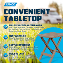 Load image into Gallery viewer, Camco 21045 Small Quick-Folding Adirondack Table, Plastic, Taupe
