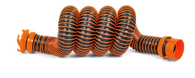 Camco RhinoEXTREME 5-Foot Camper/RV Sewer Hose Kit | Features TPE Technology for Abrasion Resistance and Crush Protection | Includes Pre-Attached Rhino Swivel Fittings (39865)