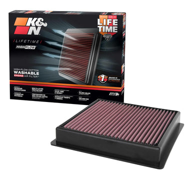 K&N Engine Air Filter: Increase Power & Towing, Washable, Premium, Replacement Air Filter: Compatible with 2020-2021 Ford F250/350, 33-5100