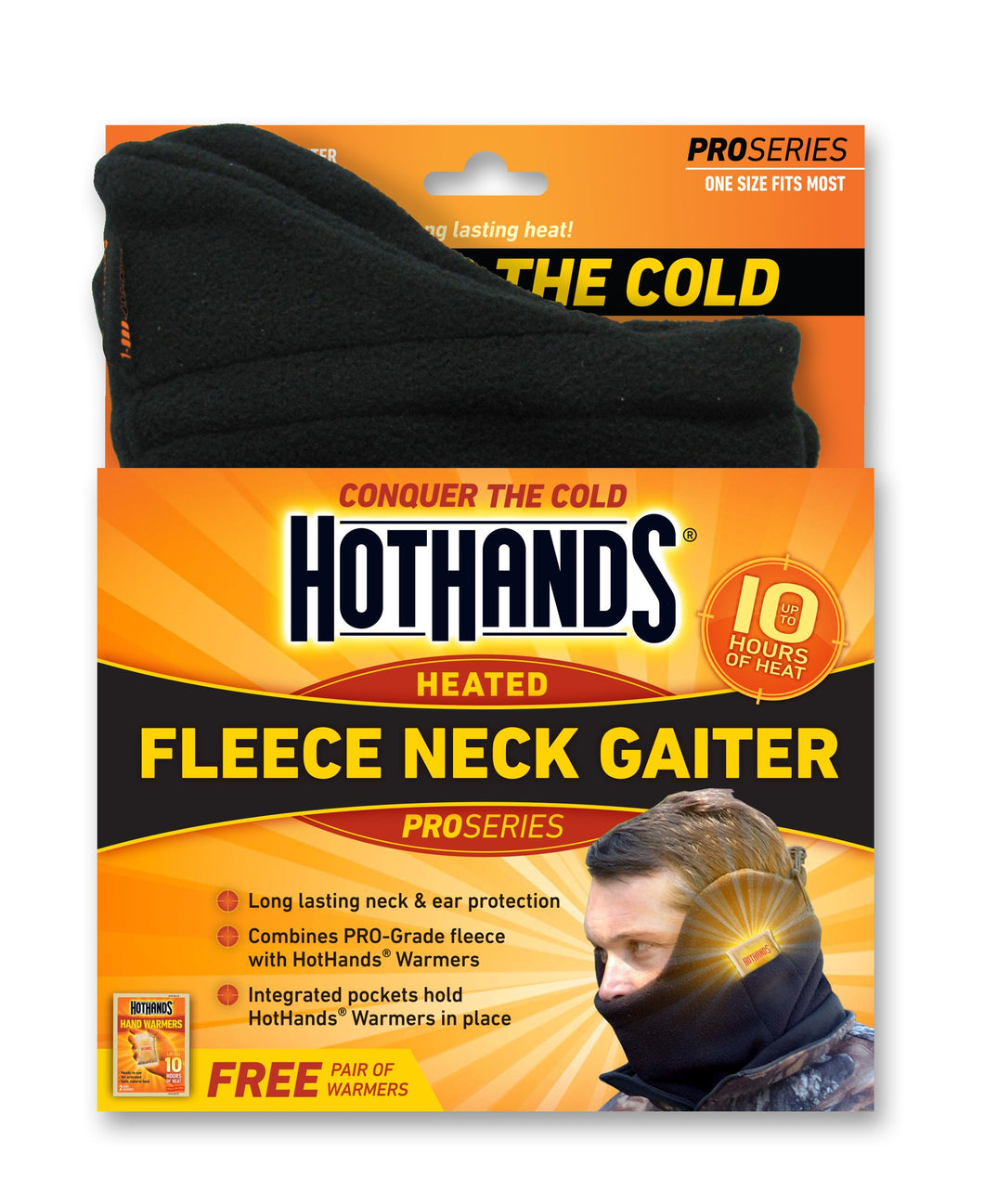 Hothands Gaitor NECKGAITBLK Fleece Neck Guard, Black