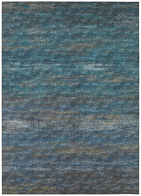 Addison Rugs Marston 10' x 14' Transitional Blue Indoor Outdoor Area Rug, Stain Resistant, Machine Washable, Non Shedding, Bedroom, Living Room, Dining Room, Kitchen Rug