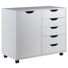 Load image into Gallery viewer, Halifax Wide Storage Cabinet, 5-Drawer, White
