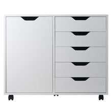 Load image into Gallery viewer, Halifax Wide Storage Cabinet, 5-Drawer, White
