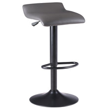 Load image into Gallery viewer, Tarah 2-Pc Adjustable Swivel Seat Stool Set, Black and Slate Gray
