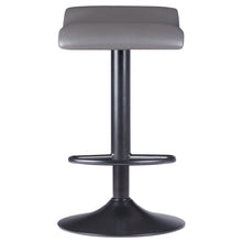 Load image into Gallery viewer, Tarah 2-Pc Adjustable Swivel Seat Stool Set, Black and Slate Gray
