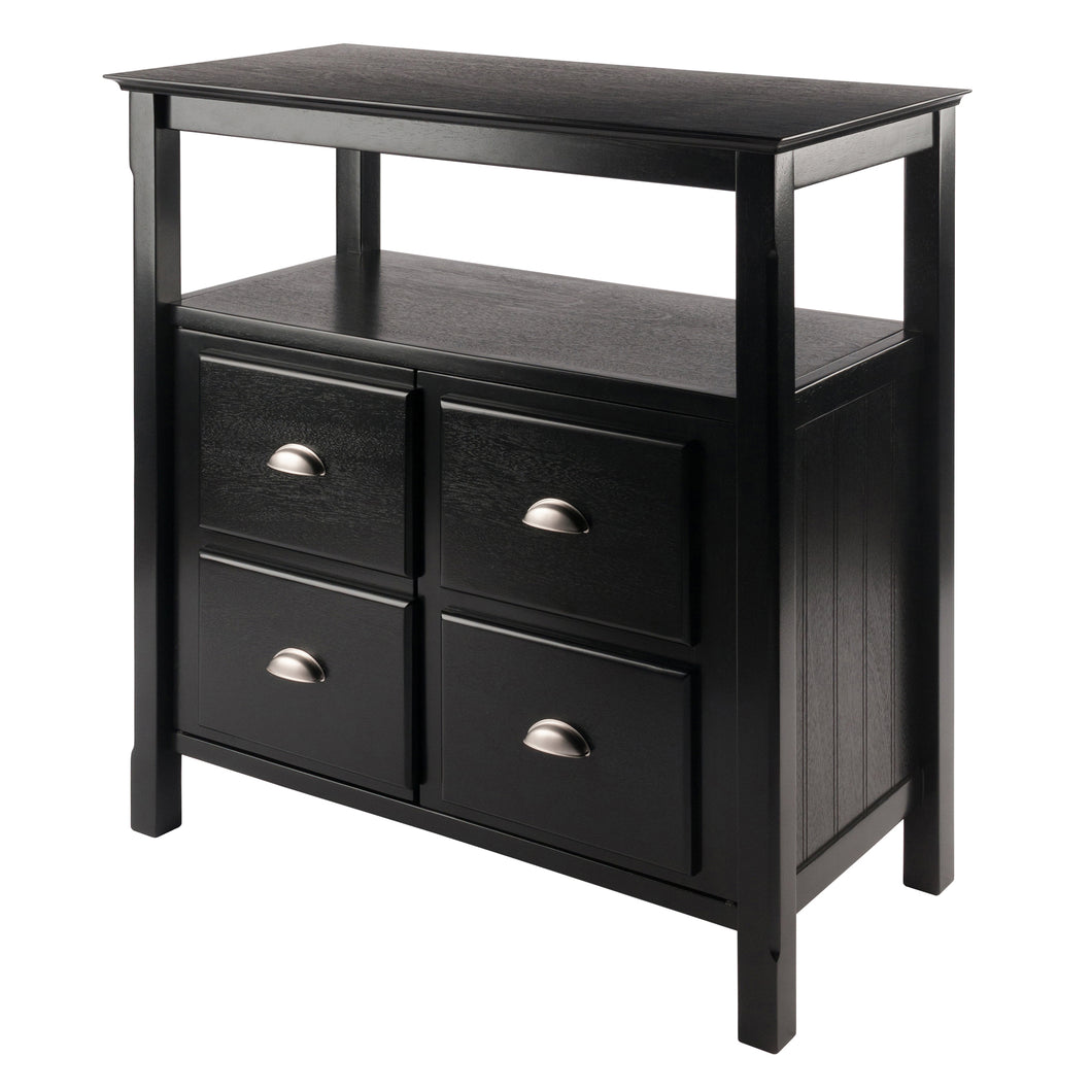 Timber Buffet Cabinet, Black