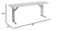 Load image into Gallery viewer, NPS 18&quot; x 72&quot; Heavy Duty Seminar Folding Table, Speckled Gray, 700 lb Capacity
