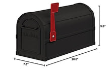 Load image into Gallery viewer, Salsbury 4850BLK Heavy Duty Rural Mailbox - Black
