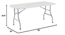 Load image into Gallery viewer, NPS 30&quot; x 60&quot; Heavy Duty Folding Table, Speckled Gray, 1,000 lb Capacity
