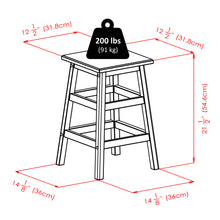 Load image into Gallery viewer, Mercer 3-Pc Drop Leaf Island with Square Seat Counter Stools, Cappuccino
