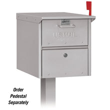 Load image into Gallery viewer, Salsbury Industries - 4325SLV Roadside Mailbox, Silver, 12.5 in. W x 13.625 in. H x 18.25 in. D
