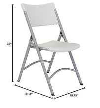 Load image into Gallery viewer, (4 Pack) 600 Series Heavy Duty Plastic Folding Chair, Speckled Grey
