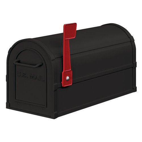 Salsbury 4850BLK Heavy Duty Rural Mailbox - Black