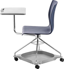 Load image into Gallery viewer, National Public Seating Mobile Chair with Tablet Arm and Storage, Blue
