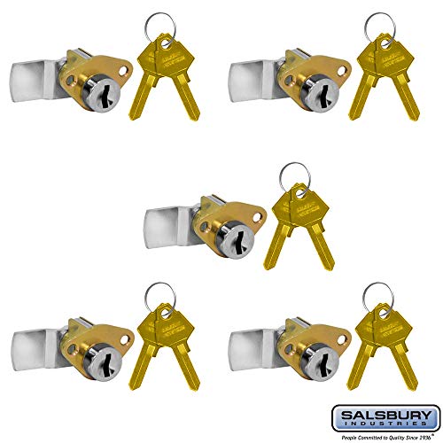 Salsbury Industries 2290-5 Lock For Aluminum Mailbox Door 2 Keys Per Lock-5 Pack