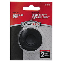 Load image into Gallery viewer, RoadPro RP-3603 Single Lip Gladhand Seal - Pack of 2 Black
