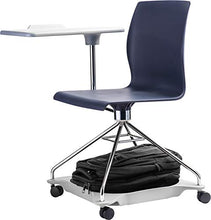 Load image into Gallery viewer, National Public Seating Mobile Chair with Tablet Arm and Storage, Blue
