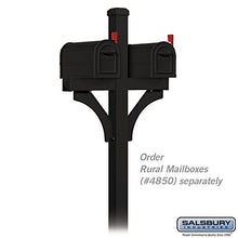 Load image into Gallery viewer, Salsbury Industries, Black 4872BLK Deluxe 2 Sided in Ground Mounted Post for Two Mailboxes
