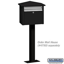 Load image into Gallery viewer, Mail House Post, Black, 42 in.
