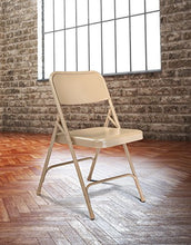 Load image into Gallery viewer, NPS 200 Series Premium All-Steel Double Hinge Folding Chair (Beige)
