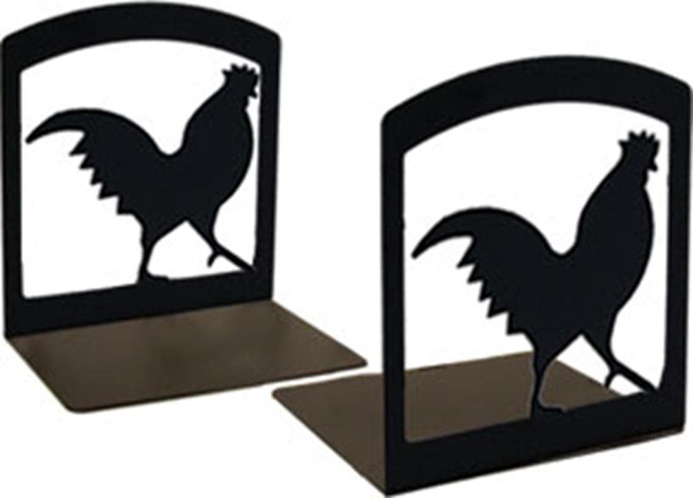 Village Wrought Iron Rooster - Book Ends