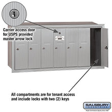 Load image into Gallery viewer, Salsbury Industries 3507ARU Vertical Cluster Mailbox, Aluminum
