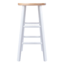 Load image into Gallery viewer, Huxton 2-Pc Counter Stool Set, Natural and White
