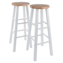 Load image into Gallery viewer, Element 2-Pc Bar Stool Set, Natural and White
