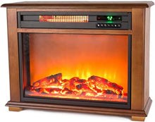 Load image into Gallery viewer, LifeSmart FP2042 Portable Fireplace Heater with Decorative Mantel Trim, 28.5, Wood Grain
