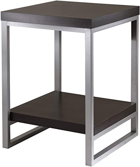 Winsome Wood Jared End Table, Espresso Finish