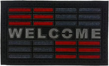 Load image into Gallery viewer, Imports Decor Synthetic Welcome Door Mat, 18&quot; x 30&quot;, Red
