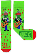 Load image into Gallery viewer, FREAKER Feet, Unisex Casual Dress Fun Colorful Cotton Crew Socks, Chile Nelson Jalapeno
